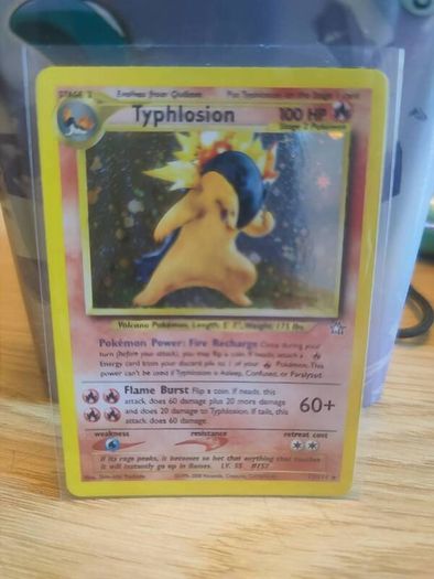 Pokemon card Typhlosion Holo Neo Gen 17/111