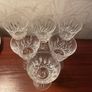 Set of 6 Vintage Waterford Crystal Wine  Hock Glasses  Elegant Cut Crystal Image 2