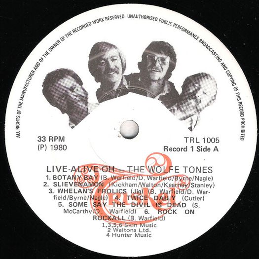 The Wolfe Tones  Live Alive-Oh X2LPS