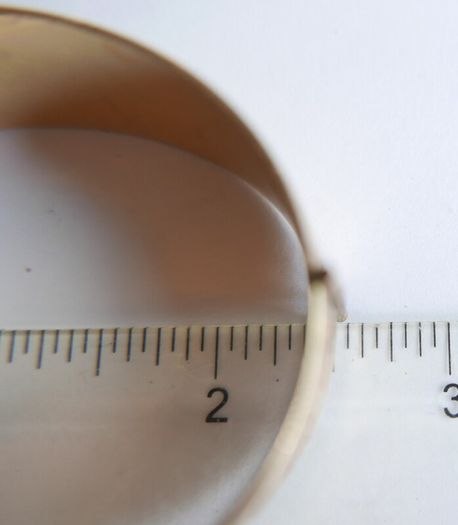 Antique Solid 1/20 9ct R.g. Rolled Gold Bangle With Safety Chain 50,4g