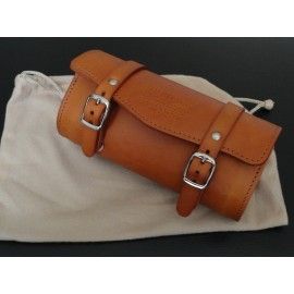 Heritage Premium Leather Saddle Bag 0.7L - Honey