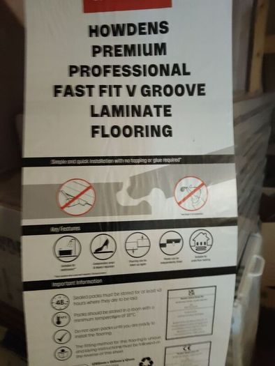 Howdens premium fast fit V grove laminate flooring