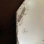 Large Early Mid Century Vintage Beveled Mirror with Reversed Carved Etched Image Image 7