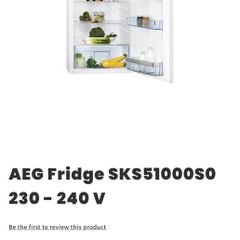 Aeg Built In Fridge