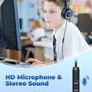 SALE Headphones, Childrens Headphones for Boys, 85/94dB Volume Limited, Stereo Sound, Foldable, Untangled Wires, 3.5mm Jack for School/Travel Image 5