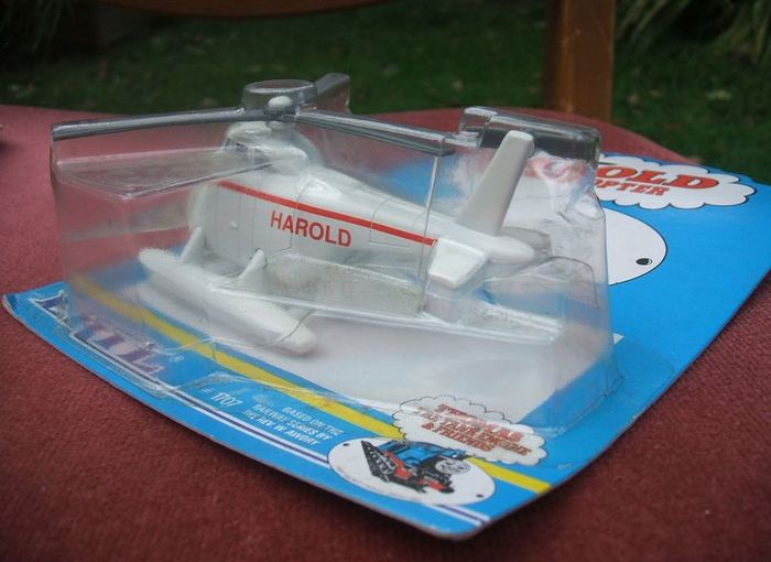 HAROLD THE HELICOPTER (Thomas the Tank Engine) - a mint & boxed ERTL diecast model of Harold the Helicopter (1990)