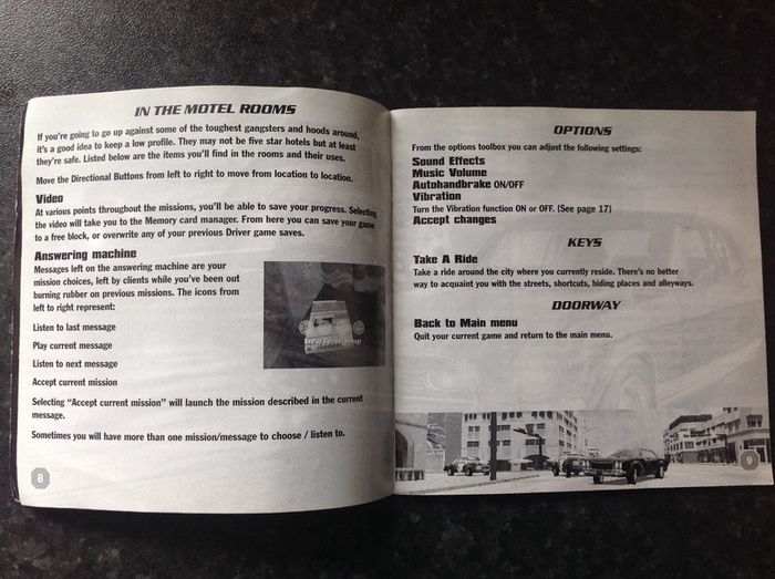 DRIVER.  PlayStation Game Manual.