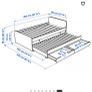 IKEA SLAKT single Bed frame with trundle bed Image 2