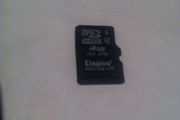 Kingston micro sd HC card memory 4 gb