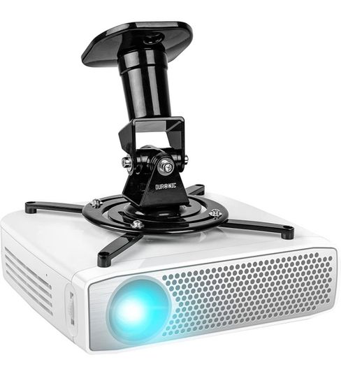 Projector Mount Stand for Ceiling or Wall Bracket PB01XB | 10kg Capacity | Universal Adjustable Clamp | Tile Swivel Rotate | Black (FREE POSTAGE)