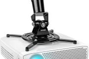 Projector Mount Stand for Ceiling or Wall Bracket PB01XB | 10kg Capacity | Universal Adjustable Clamp | Tile Swivel Rotate | Black (FREE POSTAGE)