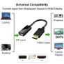 DisplayPort (DP) to HDMI Adapter Cable | 4K @ 60Hz | High-Speed & Durable | New Image 4