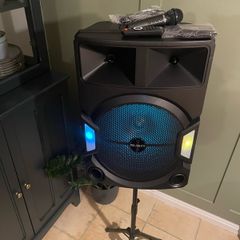 15inch party speaker,Bluetooth,usb,sd,radio,2mic,aux,battery