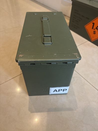 NATO Ammunition Box. Metal very good condition. Second box