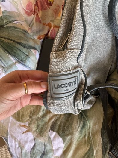 Lacoste grey backbag