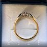 New 18ct Soiid Gold Sapphire And Diamond Ring Image 3