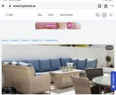 Garden rattan &  fire pit set