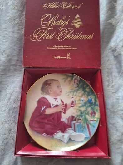 Abbie Williams keepsake plate