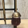 Vintage Brass Fireside Companion Set Complete with 3 Tools Image 5