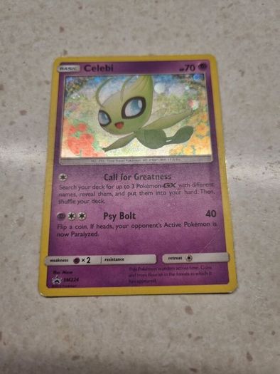 Celebi Holo Promo 2019 Pokemon Card from Sun and Moon