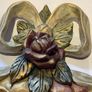 Vintage -style decorative floral wall hanging Image 3