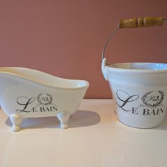Le Bain Soap Dish & Bucket