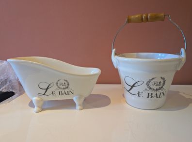 Le Bain Soap Dish & Bucket