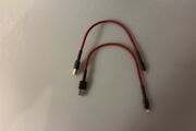 Two USB to Lightning cables 0.3m