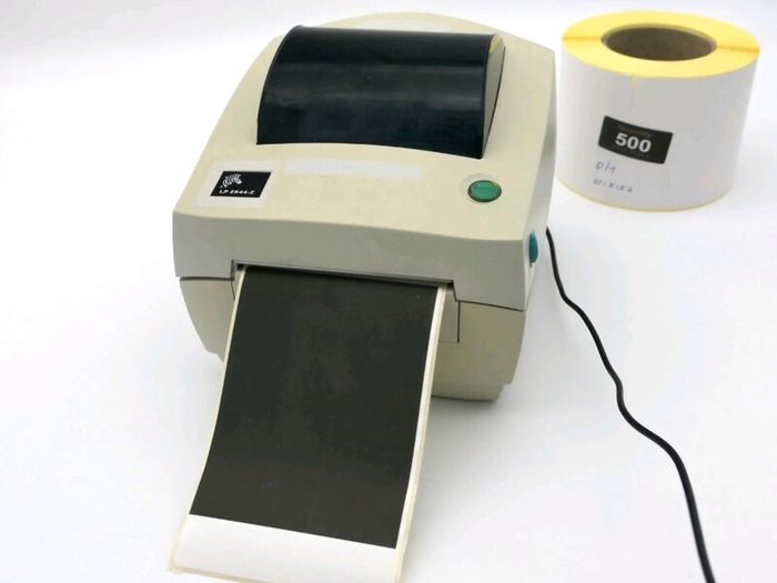 Zebra LP2844Z thermal label printer + 500 labels , spare head & roller buckels+ gear