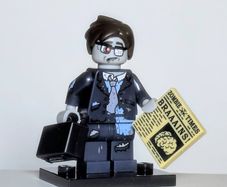 Lego Minifigure - Zombie Businessman
