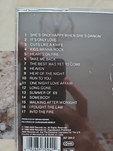 Bryan Adams CD - Live! Live! Live!