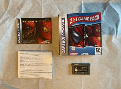 Spider-man 2-in-1 GBA gamepack boxed complete