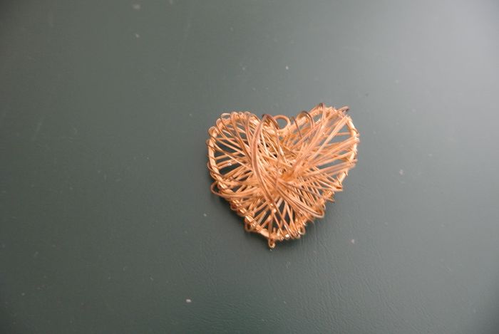 Heart Shaped Broach - Handmade & a One-Off Creation