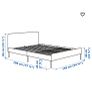 Ikea Slattum Grey Double Bed Image 4