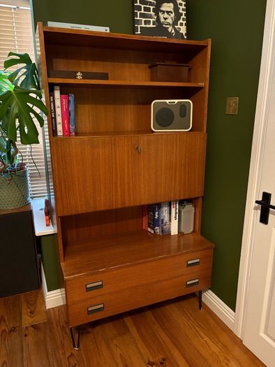 Mid century bureau cabinet