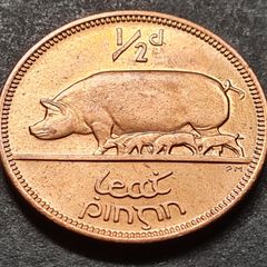 Ireland Excellent 1964 Half Penny coin Full Lustre