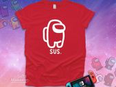 You Look SUS Among Us Shirt, Crewmate Shirt, Imposter kids Shirt, Among Us Birthday Gift for Friend, Christmas Among us Costume for Kids