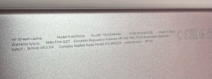 HP Stream Pink Laptop 11"