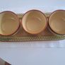 M&S Tuscany Pottery Chips & Dips Set - Perfect Condition Image 4