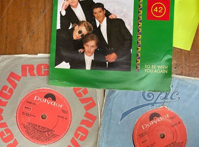 Level 42 vinyl record singles 4 euros each