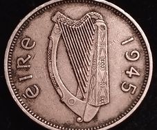 #778 - Ireland - 1945 - 6 Pence - KM.13a