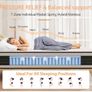King Size Mattress Hybrid Mattress Medium Firm 150x200x30cm 12 inch, 2000 Pocket Springs, Gel Memory Foam, 7 Zone Support, Motion Isolation for Comfort Sleep Image 3