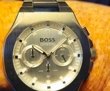 Mans Hugo Boss Chronograph ex display sample.