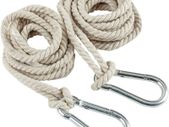 Tree Swing Ropes, 2Pcs 4M Hammock Hanging Rope Adjustable Swing Hooks Strap Garden Furniture Accessories