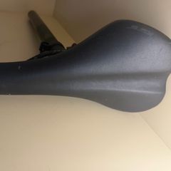 GT Bike Saddle With Seatpost And Reflector Black Bicycle Seat