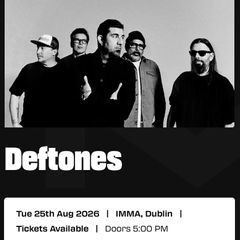 deftones ticket