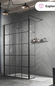 shower screen and shower tray