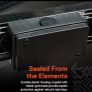 Trailer Wiring Electrical Junction Box 7-pole Terminal Weatherproof Black Poly Image 5