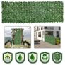 Artificial Leaf Hedge Screen, Expandable Faux Privacy Fence Panel for Garden Outdoor Indoor Decoration, 3M x 1M, Dark Green Image 6