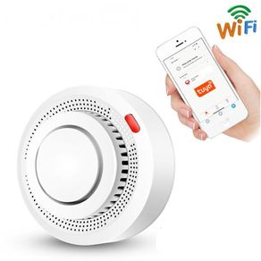 Independent Smoke Detector Sensor Fire Alarm Home Security System Firefighters Tuya WiFi/433mhz Smoke Alarm Fire Protection Amazon Alexa Google Home